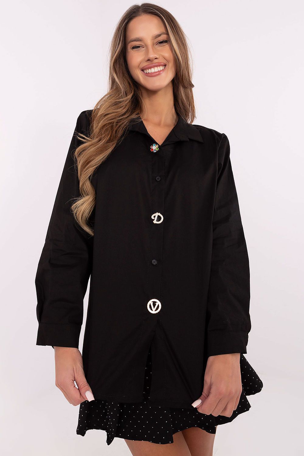 Chemise manche longue model 204396 Italy Moda