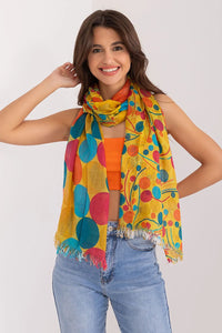 Écharpe artistique multicolore pour femme, design vibrant en coton 100%, écharpe légère et douce, idéale pour les occasions spéciales ou quotidiennes, style bohème, finition frangée
