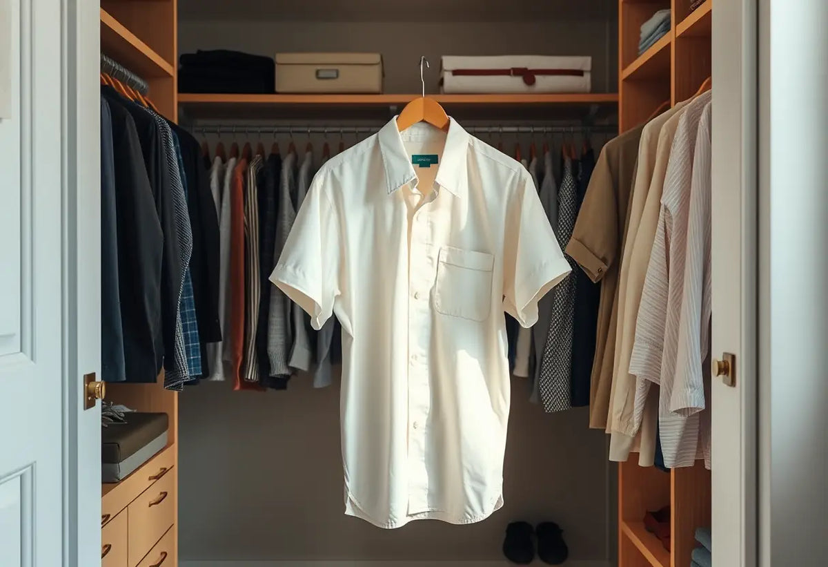 Un pull bien plié dans un placard bien rangé