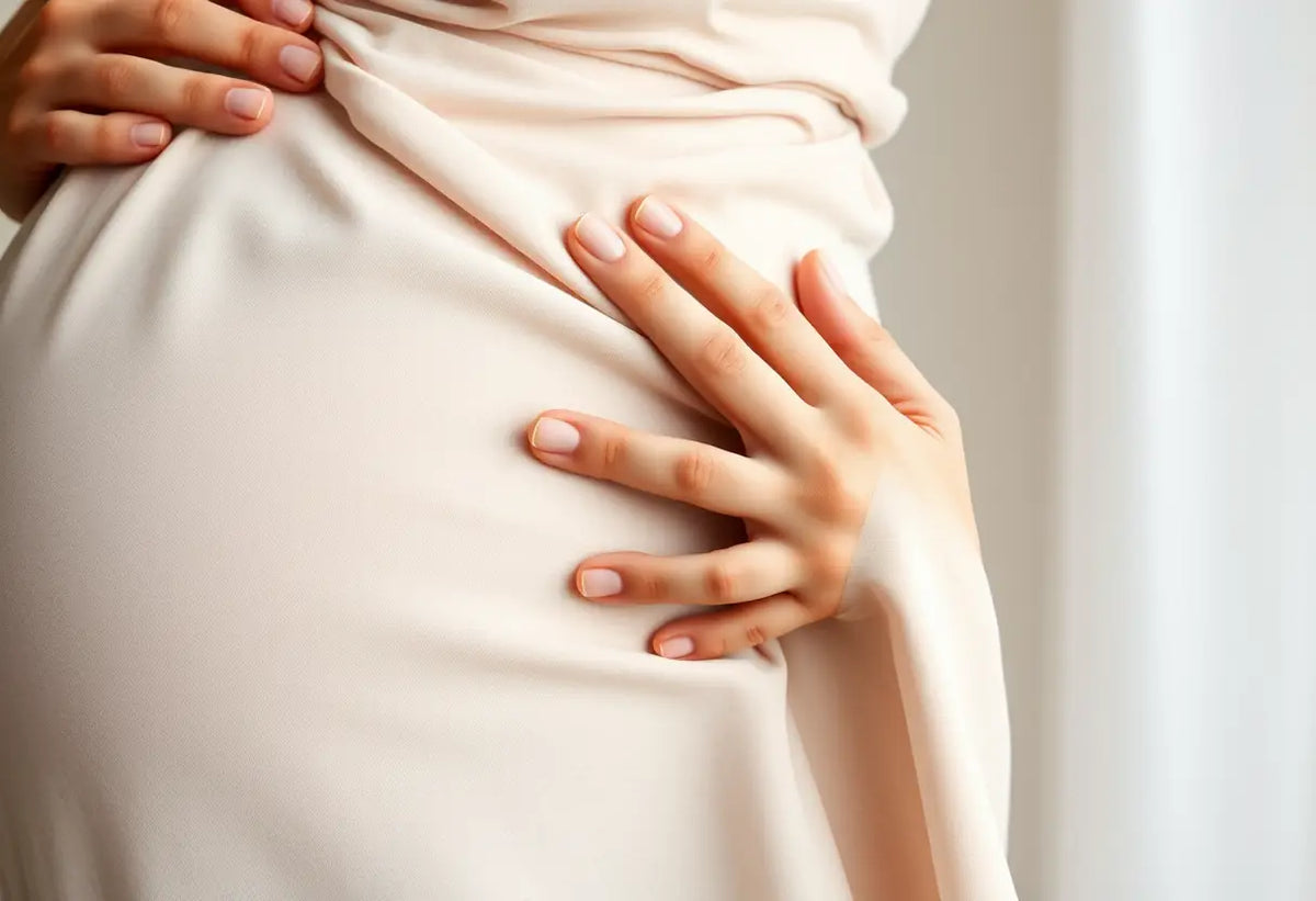 Mainteint doucement un tissu élastique