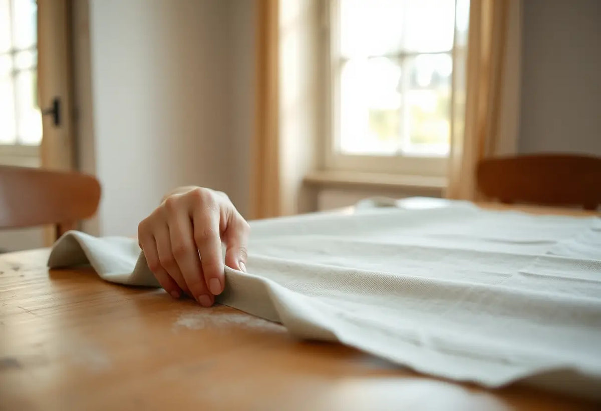 Main focus sur la qualité du tissu
