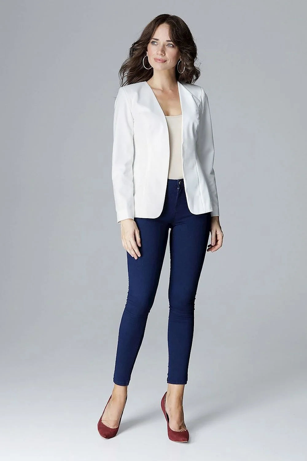 Blazer femme en coton chic jaune moderne ajusté élégant pour bureau et événements sociaux