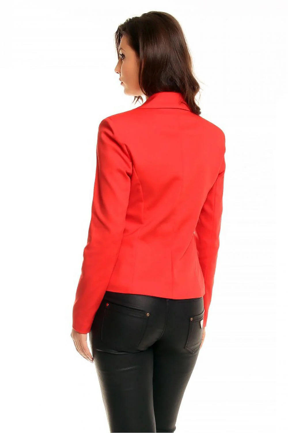 Blazer femme polyester ajusté élégant bleu classique pour bureau style professionnel moderne femmes actives