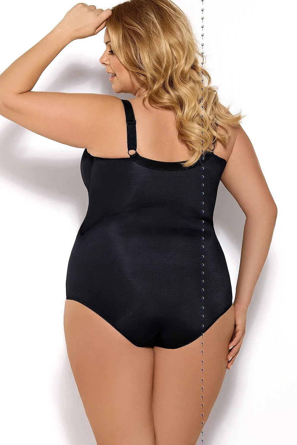 Body dentelle noire sexy élégant ajusté avec bonnets armatures soutien pour femmes grandes tailles
