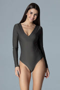 Body en dentelle élégante chic silhouette raffinée manches longues parfait pour soirées glamour femmes
