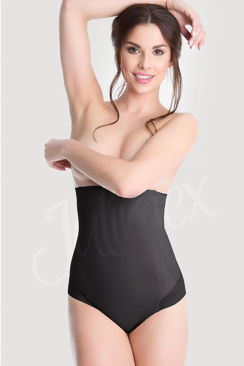 Body gainant microfibre invisible Julimex Shapewear beige confort taille haute lingerie sculptante femme moderne