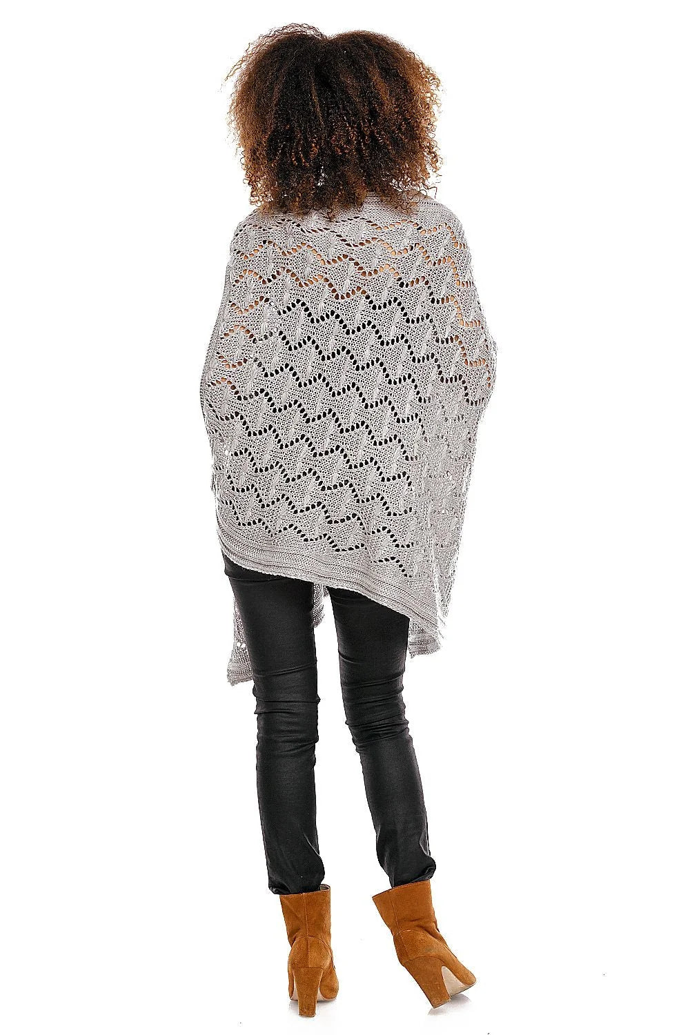 Cardigan de grossesse en maille ajourée élégant et confortable pour soirées fraîches femmes enceintes