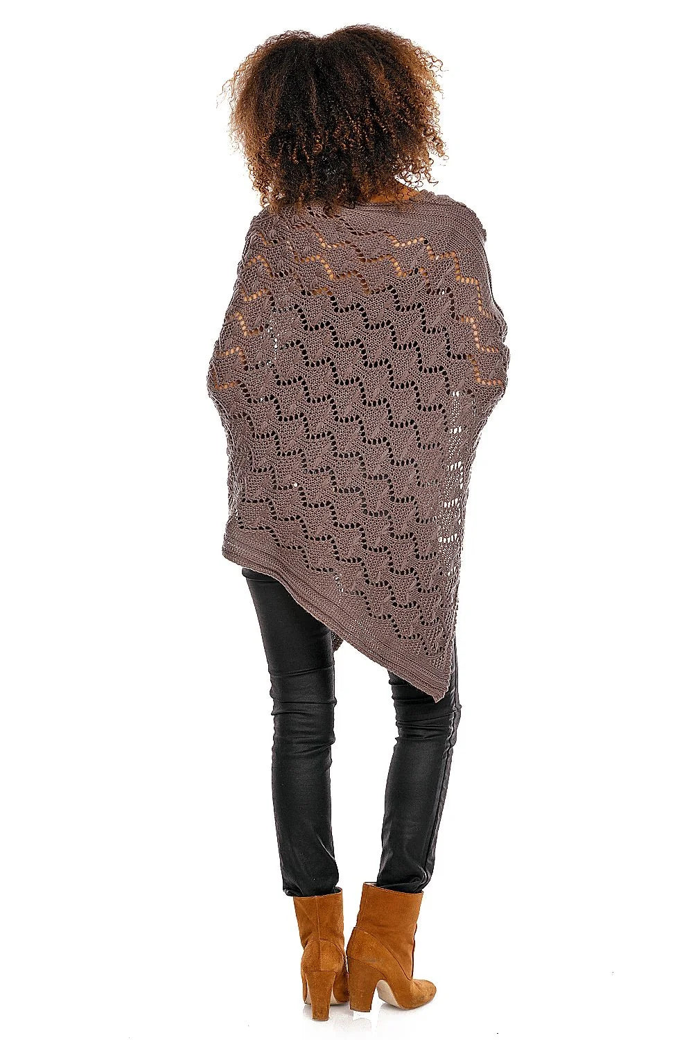 Cardigan de grossesse en maille ajourée élégant et confortable pour soirées fraîches femmes enceintes