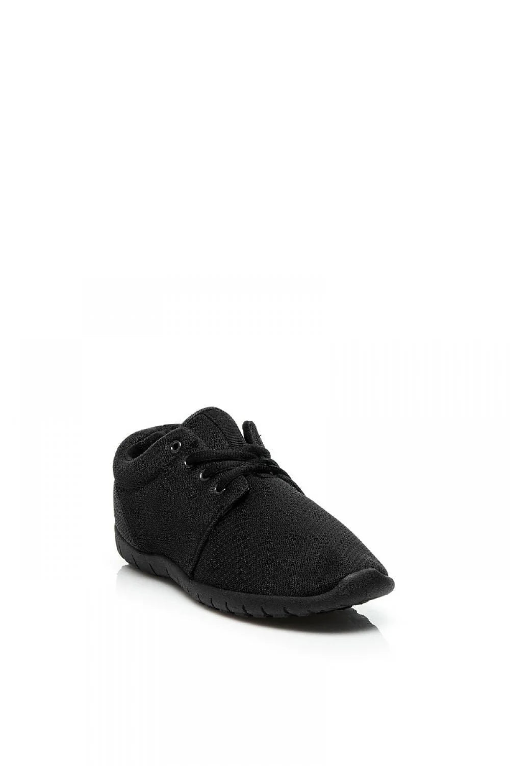Chaussures sportives en maille noire élégantes et décontractées pour activités quotidiennes et sorties entre amis