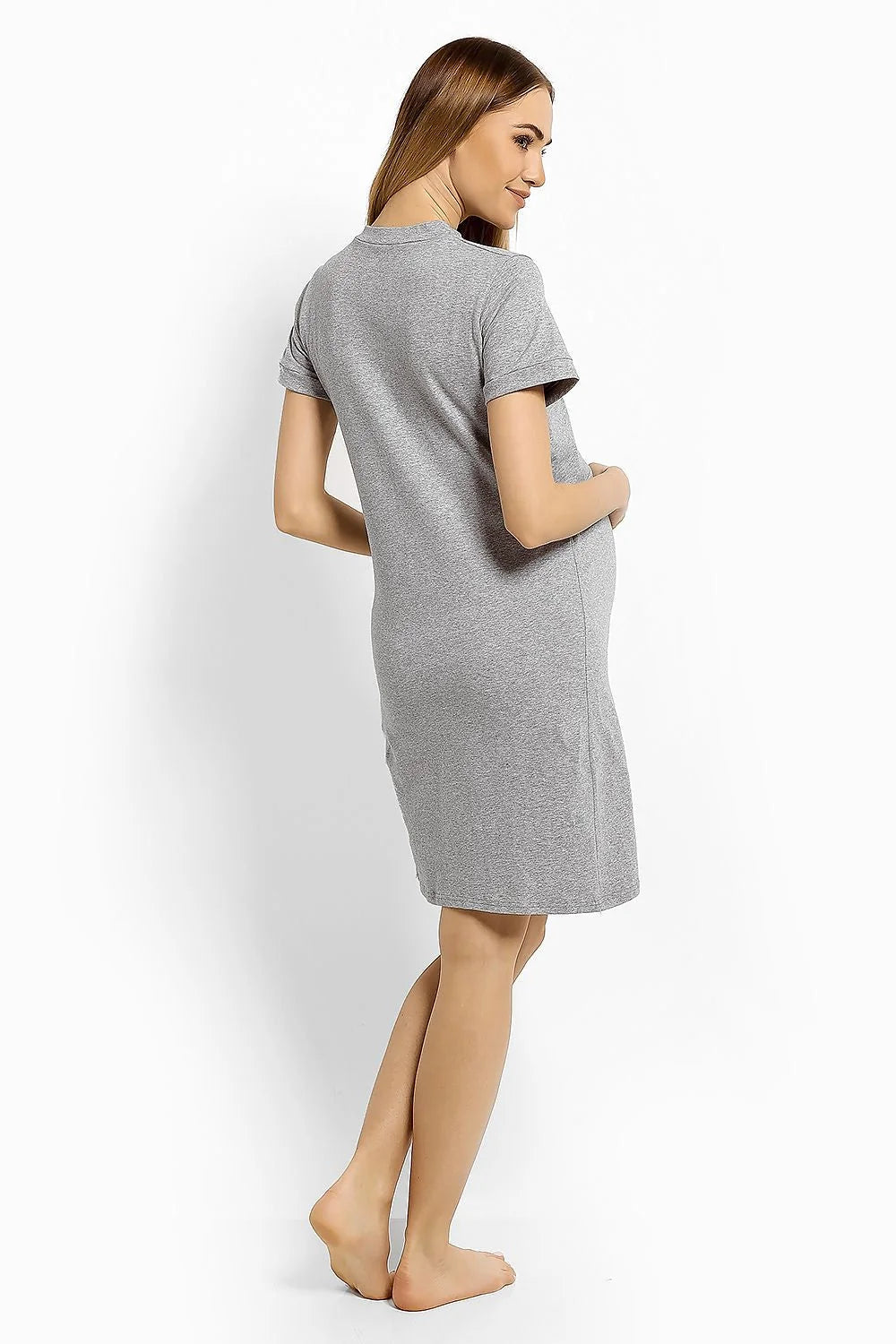 Chemise de nuit coton douce maternité élégante confort pratique pour femmes enceintes jeunes mamans