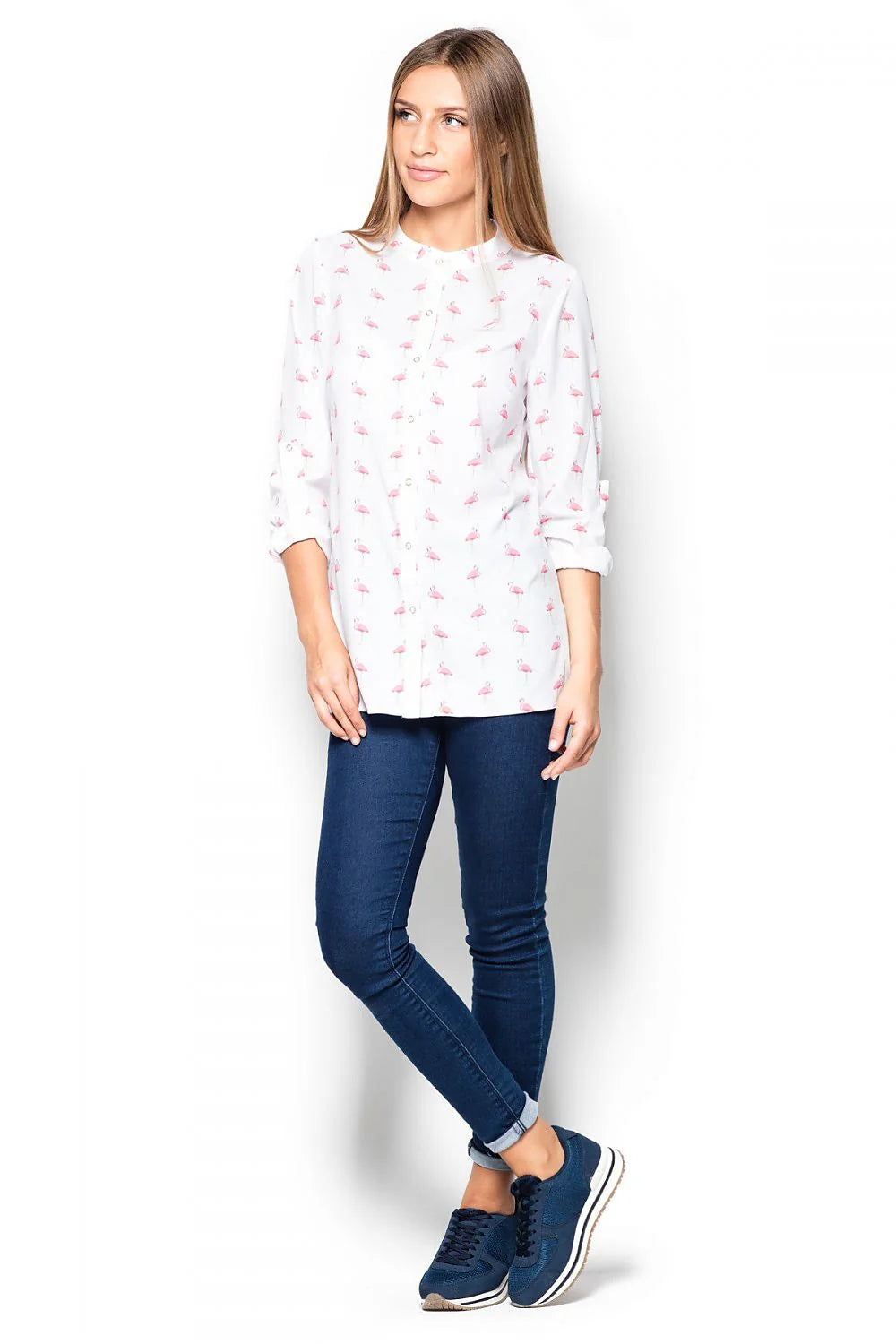 Chemise manche longue Katrus coton élégante et confortable pour femmes modernes style intemporel au quotidien
