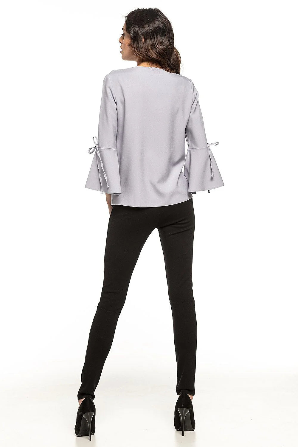 Chemisier ample en coton style chic volant coquet manches pour femmes élégantes et modernes