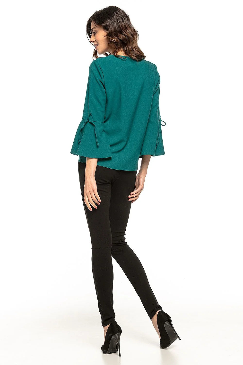Chemisier ample en coton style chic volant coquet manches pour femmes élégantes et modernes
