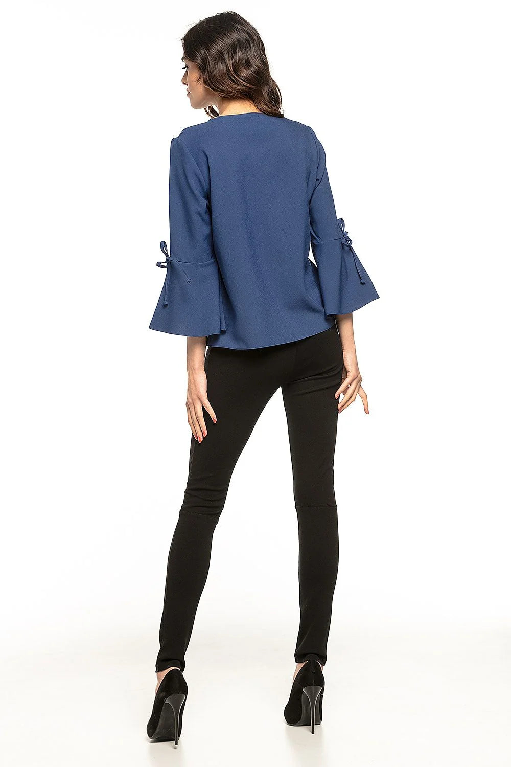 Chemisier ample en coton style chic volant coquet manches pour femmes élégantes et modernes