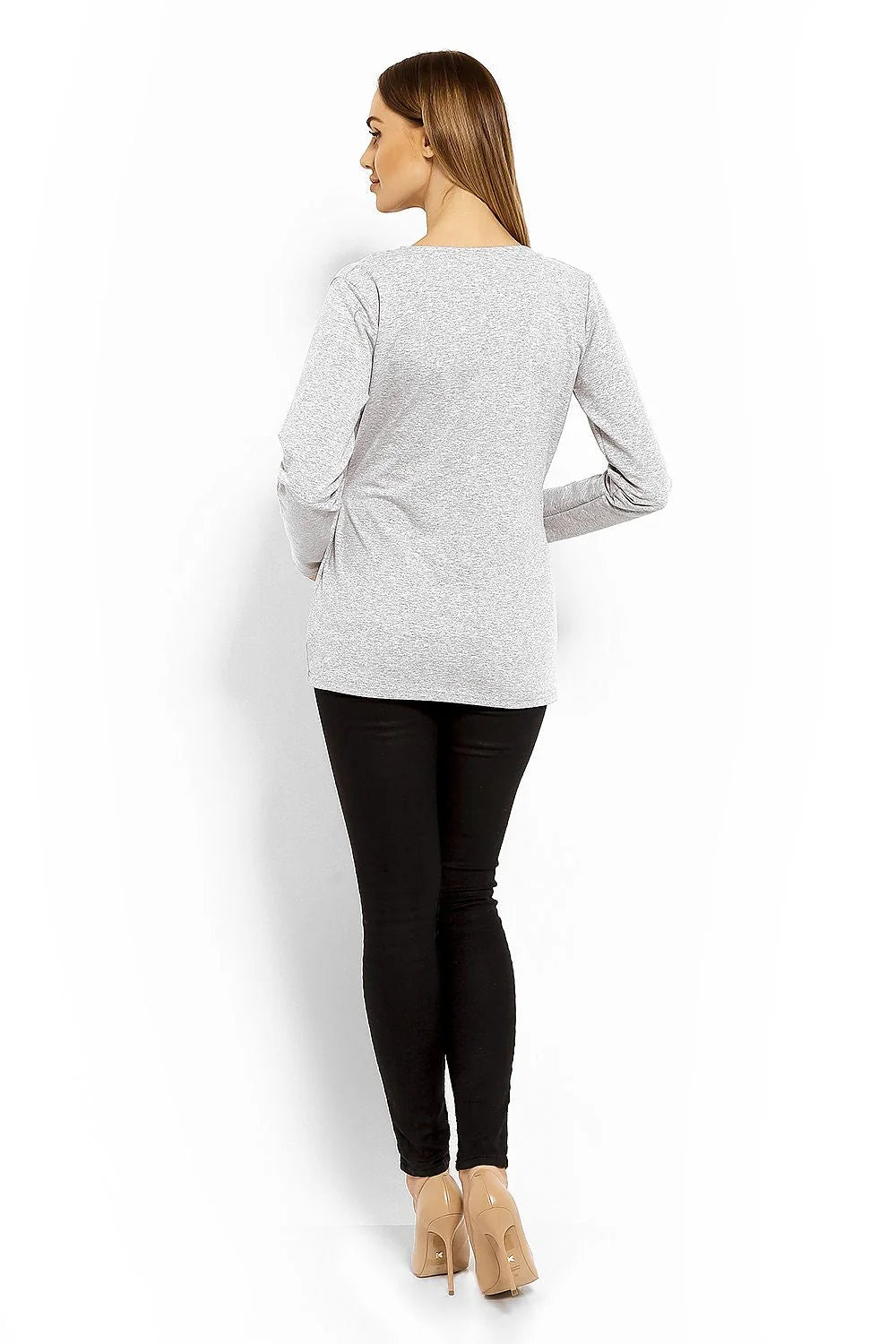 Chemisier coton moderne élégant manches longues imprimé floral décontracté bureau sorties confort quotidien chic