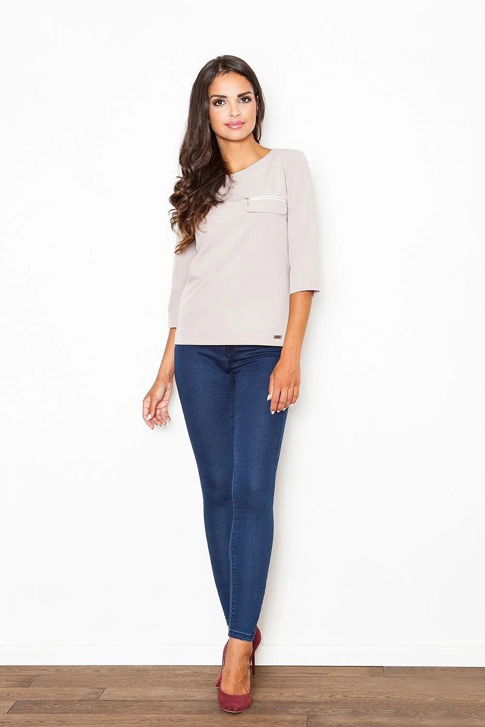Chemisier élégant en coton Figl style moderne féminin pour bureau et sorties décontractées tendance