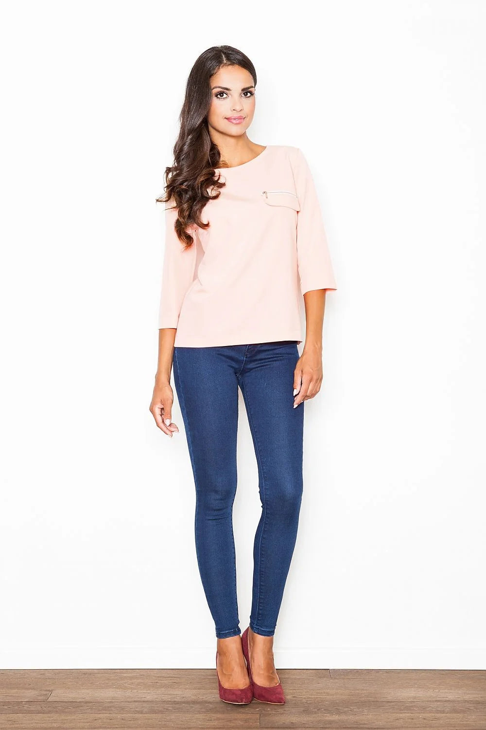 Chemisier élégant en coton Figl style moderne féminin pour bureau et sorties décontractées tendance