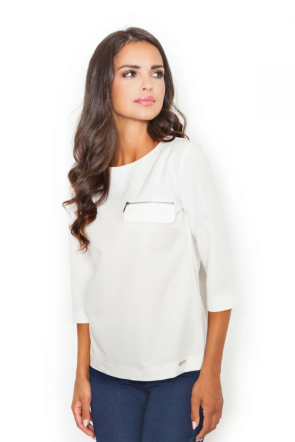 Chemisier élégant en coton Figl style moderne féminin pour bureau et sorties décontractées tendance