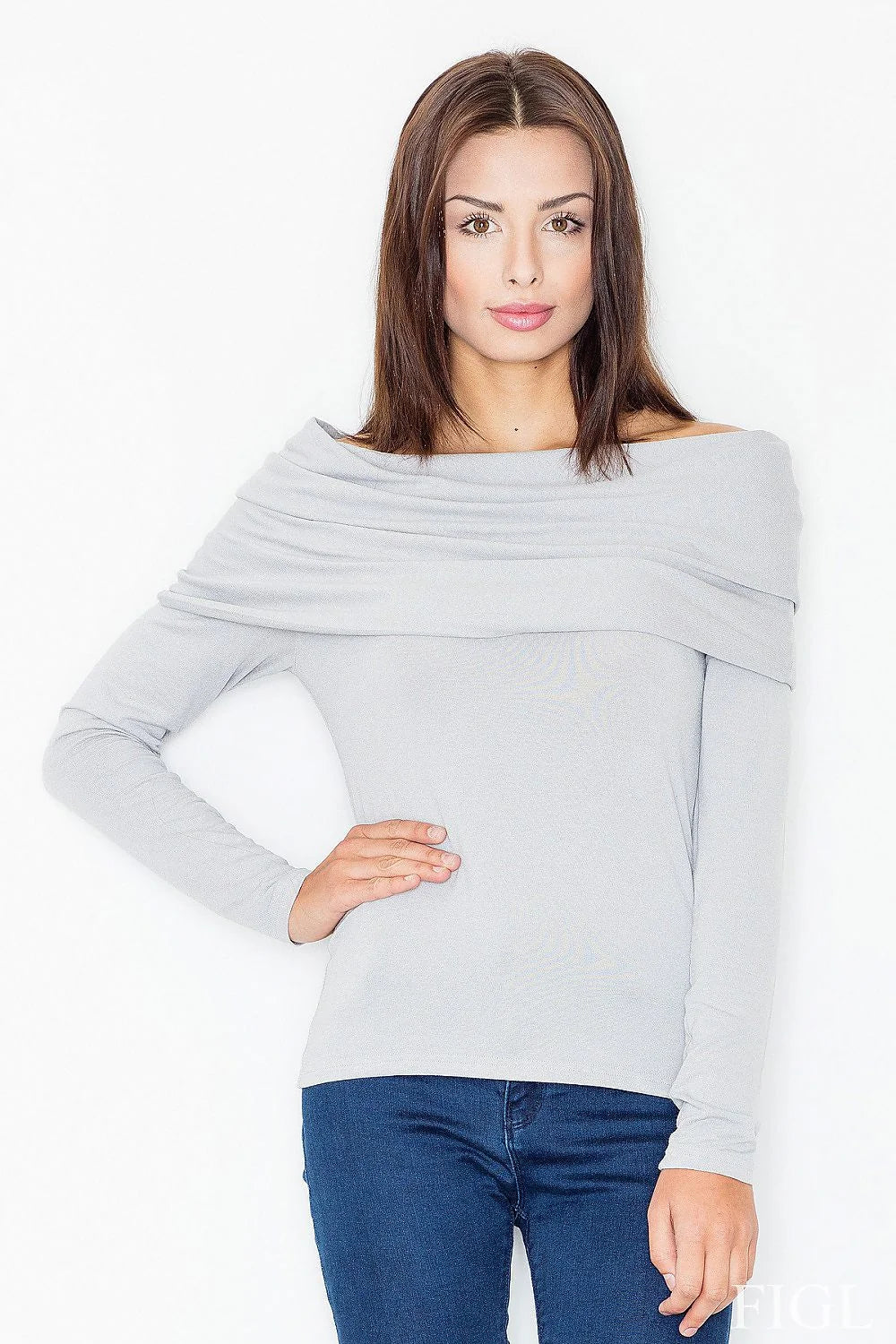 Chemisier en coton moutarde col large ajusté élégant confortable manches longues pour toutes occasions