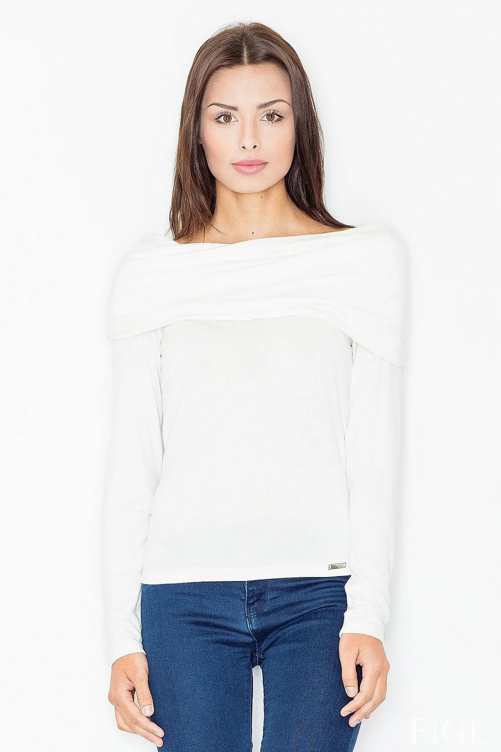Chemisier en coton moutarde col large ajusté élégant confortable manches longues pour toutes occasions