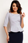 Chemisier en satin élégant et polyvalent avec manches longues pour femmes modernes et occasions spéciales