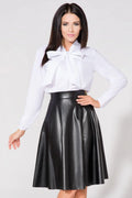 Chemisier en tissu délicat style moderne élégant confortable col montant journées bureau soirées femmes