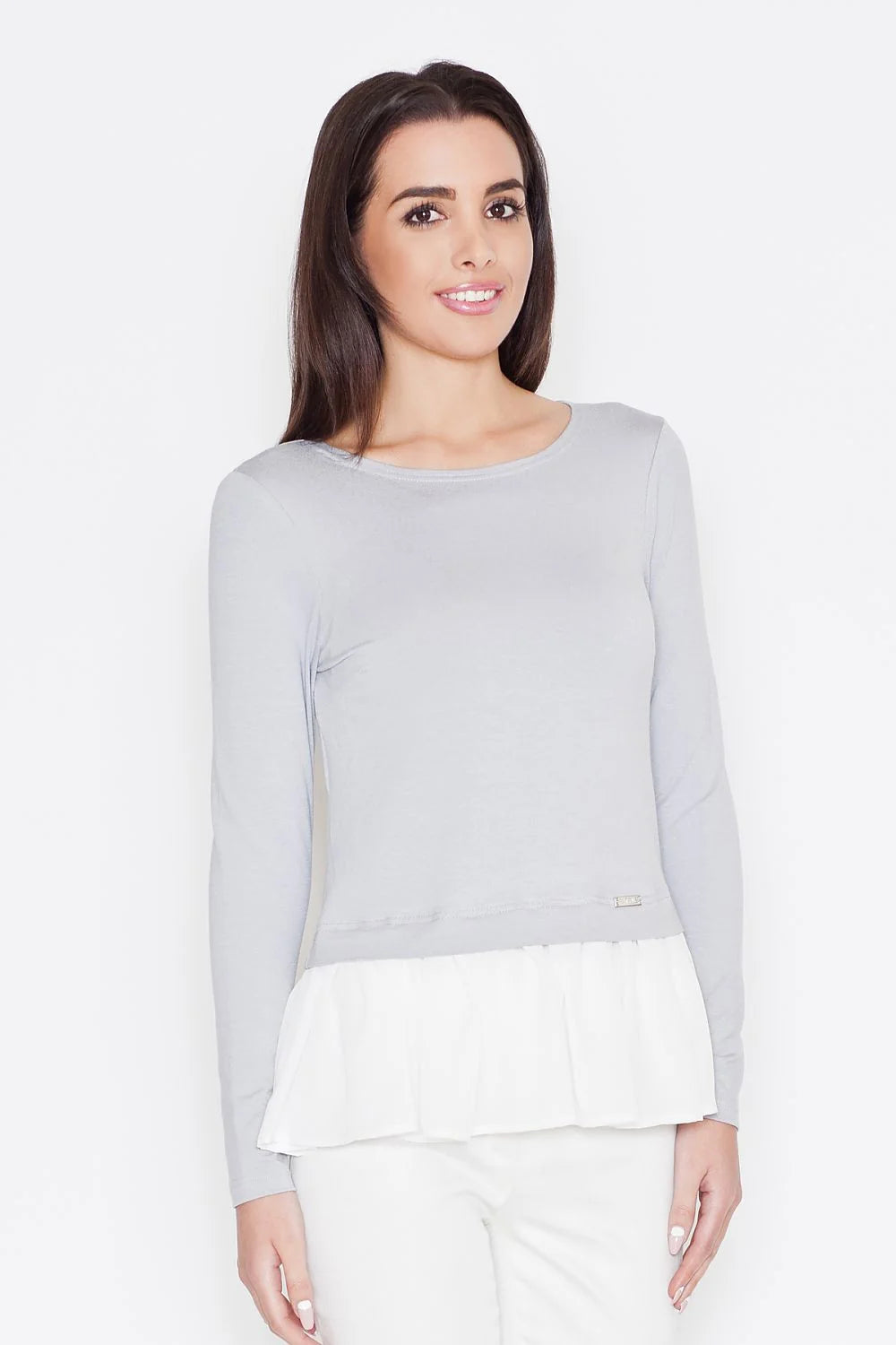 Chemisier Katrus en coton élégant et confortable avec volants féminins pour toutes occasions chic femmes