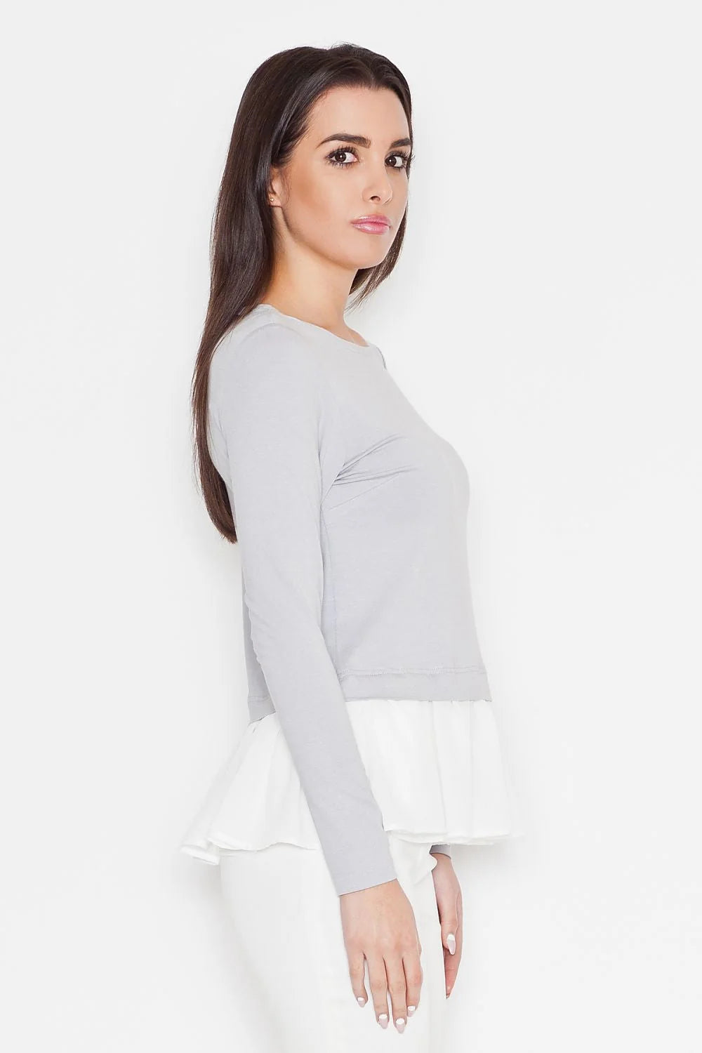 Chemisier Katrus en coton élégant et confortable avec volants féminins pour toutes occasions chic femmes