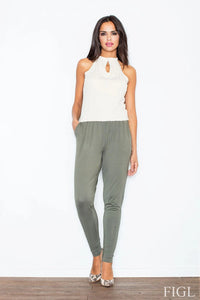 Combinaison chic en coton polyester fluide élégante décontractée pour femme moderne mode quotidienne confortable