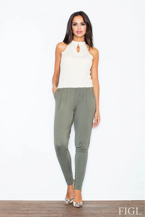 Combinaison chic en coton polyester fluide élégante décontractée pour femme moderne mode quotidienne confortable