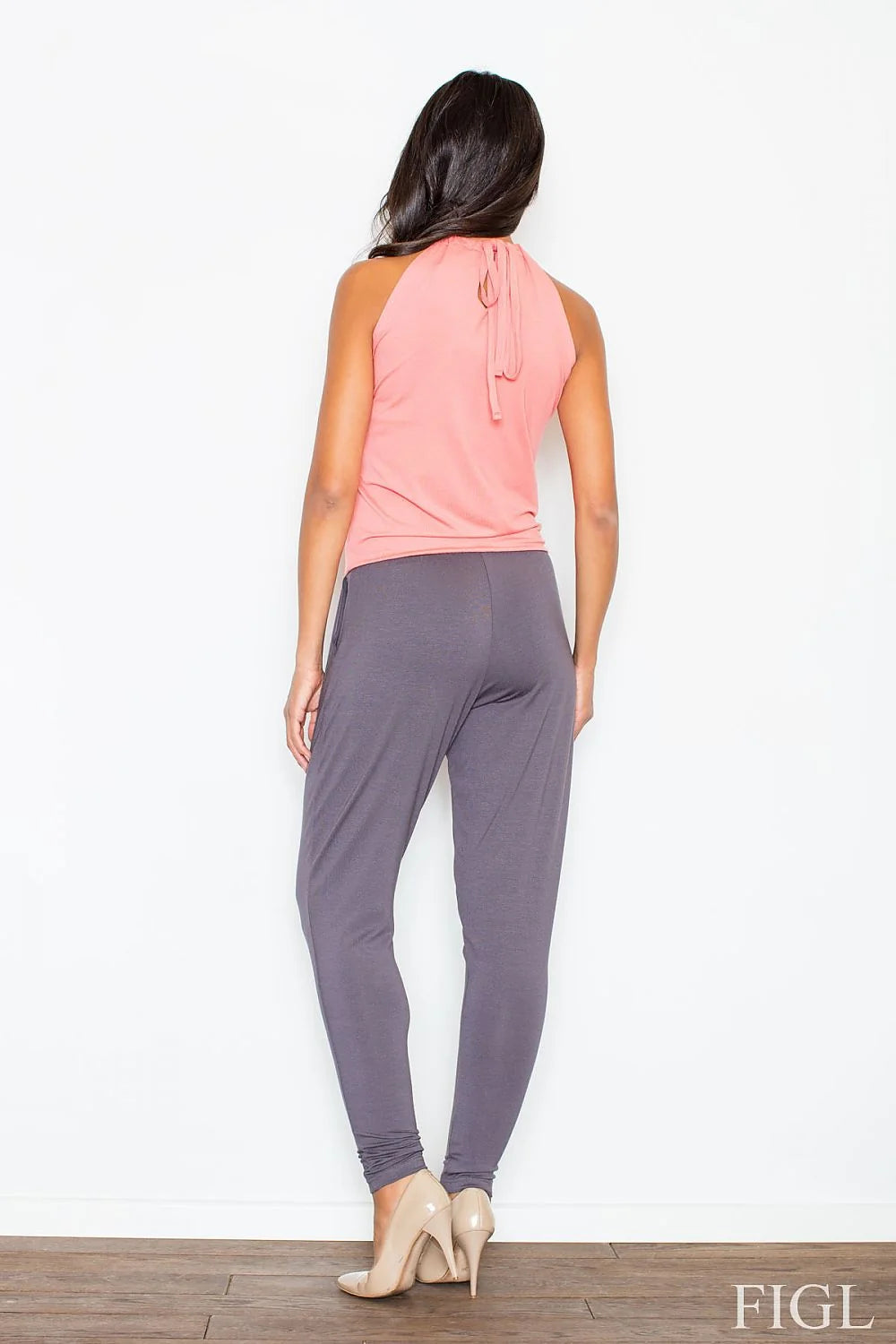Combinaison chic en coton polyester fluide élégante décontractée pour femme moderne mode quotidienne confortable