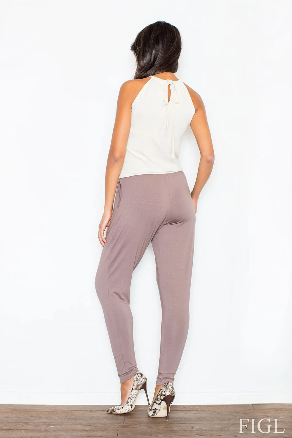 Combinaison chic en coton polyester fluide élégante décontractée pour femme moderne mode quotidienne confortable