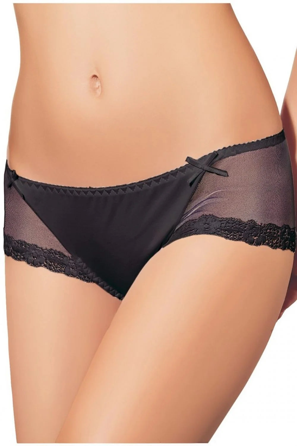 culotte blanche dentelle florale tulle transparent côtés nœud décoratif taille basse échancrée coupe courte enveloppante maintien discret romantique mariée quotidien