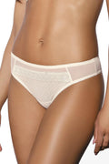 Culotte dentelle romantique ivoire échancrée avec broderies subtiles pour féminité élégante et confort quotidien