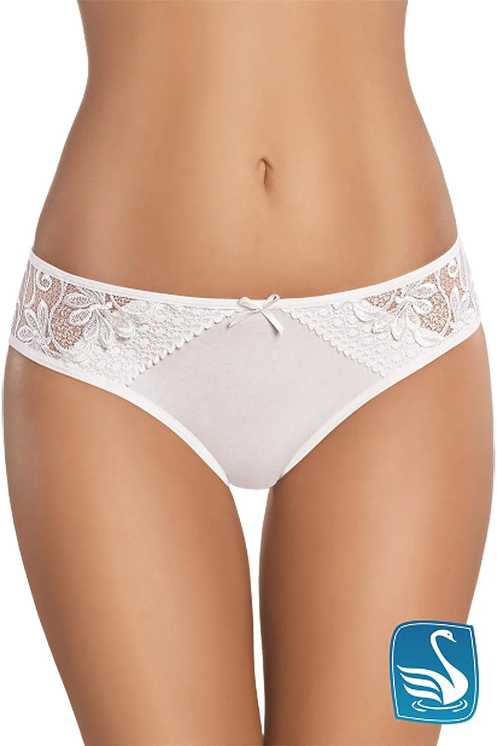 Culotte en dentelle blanche romantique avec motifs floraux raffinés pour femmes modernes et élégantes