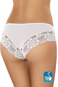 Culotte en dentelle blanche romantique et élégante avec transparence pour occasions spéciales et quotidiens