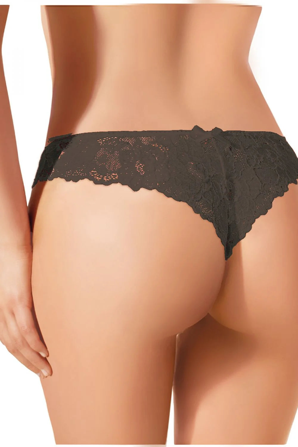 Culotte en dentelle blanche romantique et sexy avec motif floral et transparence pour femmes élégantes