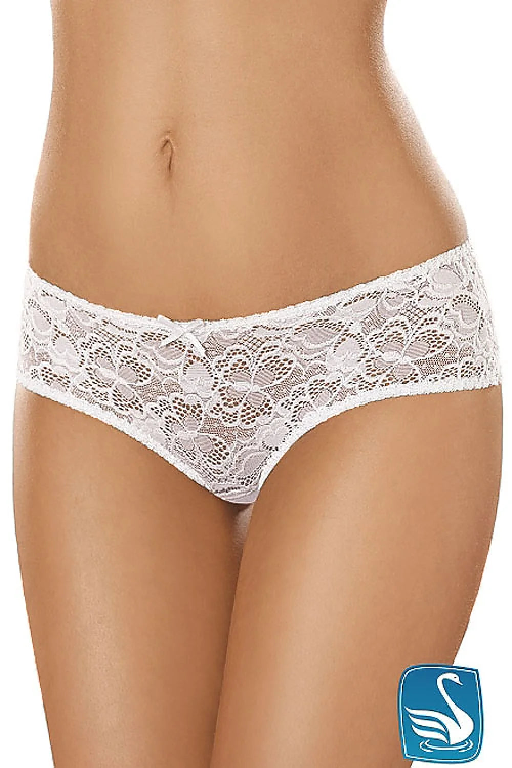 Culotte en dentelle blanche romantique transparente féminine élégante florale confortable pour une allure séduisante