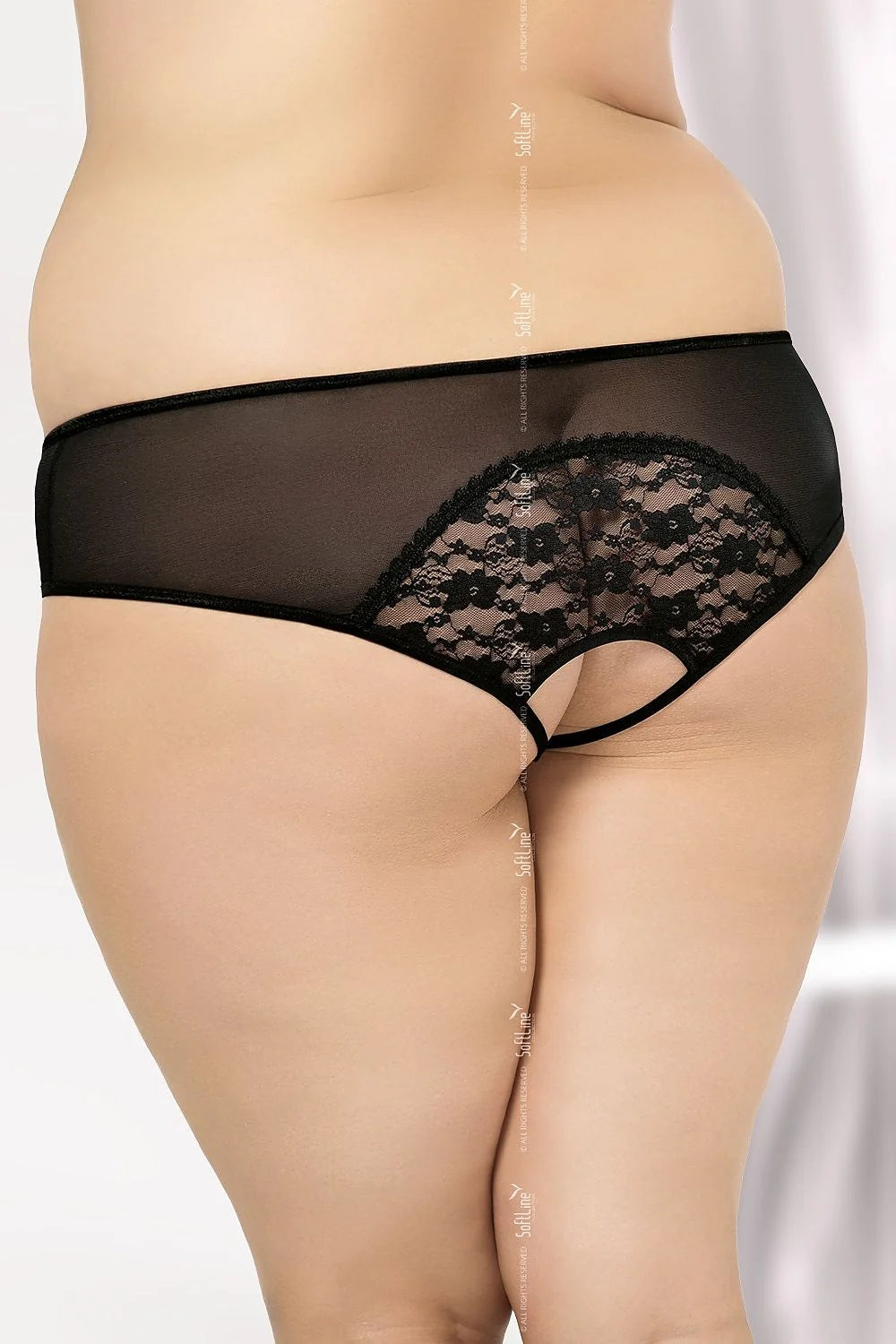 Culotte en dentelle et satin rouge sexy taille basse, élégante lingerie féminine avec nœud