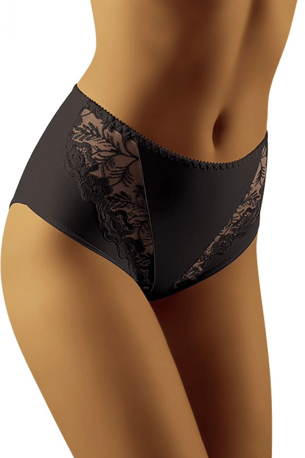 Culotte en dentelle noire élégante et sexy pour femmes modernes recherchant confort et style floral