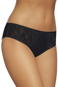 Culotte en dentelle noire élégante style romantique, séduisante pour femme moderne recherchant lingerie raffinée