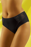 Culotte en dentelle noire élégante Wolbar taille haute moderne pour silhouette féminine sublimée confortablement