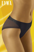 Culotte femme en tulle noir sexy moderne échancrée élégante lingerie transparente taille basse confort