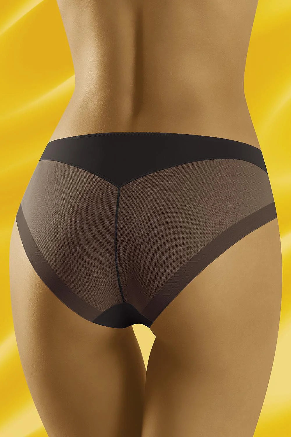 Culotte femme en tulle noir sexy moderne échancrée élégante lingerie transparente taille basse confort