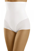 Culotte gainante en microfibre blanche taille haute sculptante confort amincissant sans couture lingerie élégante