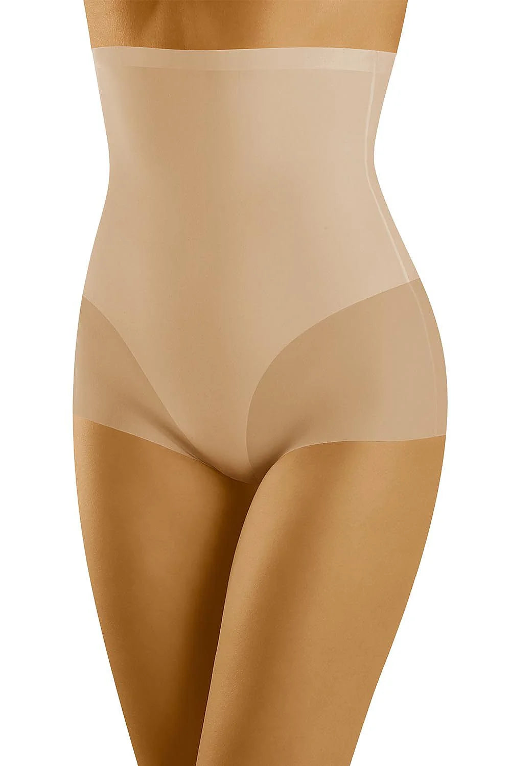 Culotte gainante en microfibre blanche taille haute sculptante confort amincissant sans couture lingerie élégante