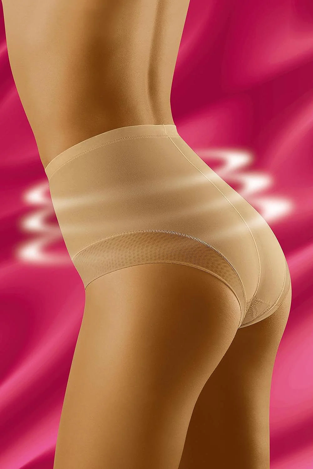 culotte gainante microfibre noire taille haute sculptante maintien abdominale couvrante broderie florale côtés mesh bande élastique