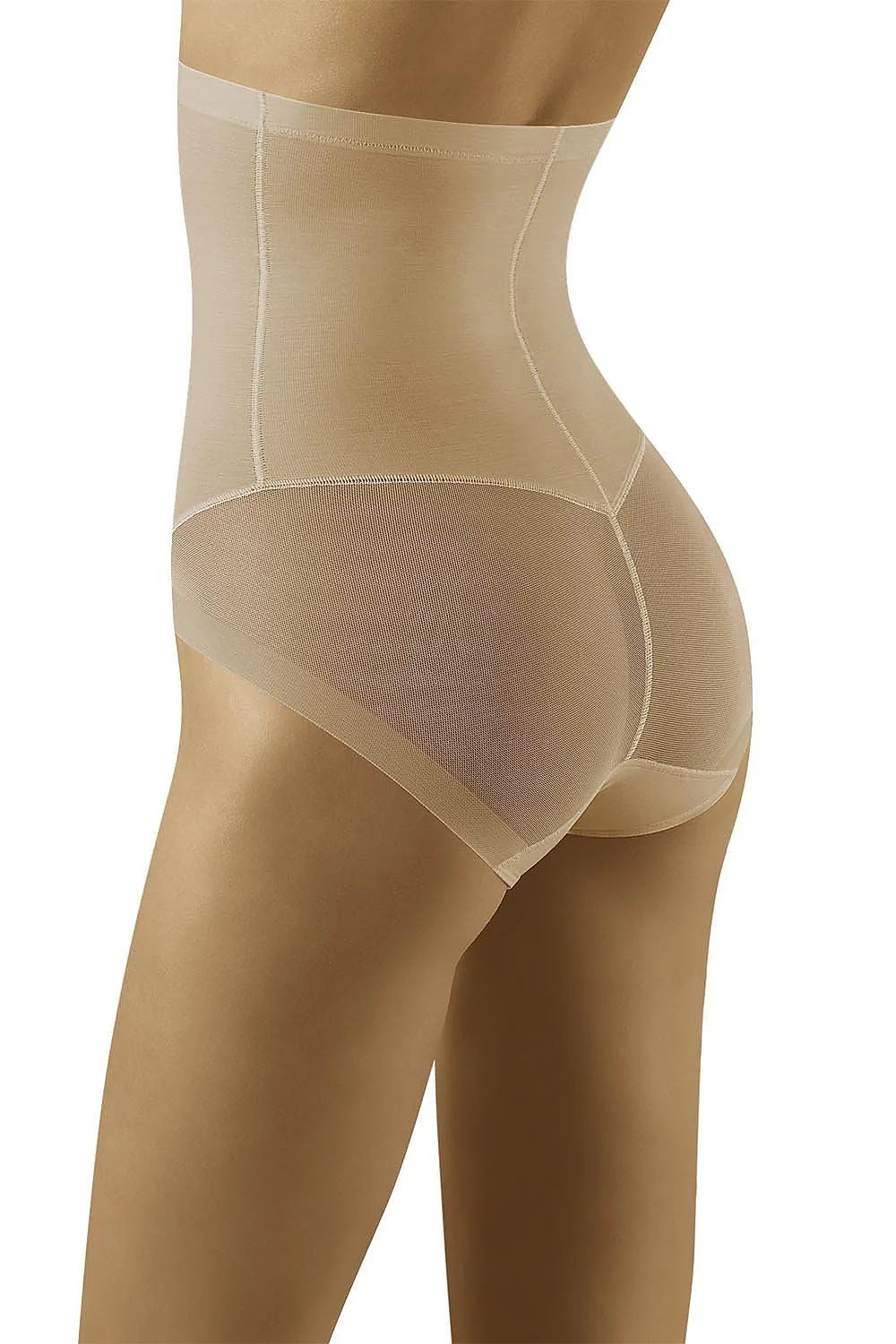 Culotte gainante opaque noire taille haute élégante avec tulle sculptante pour silhouette affinée et sublime