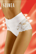 Culotte haute dentelle blanche élégante féminine motif floral transparence confort glamour quotidien lingerie sexy