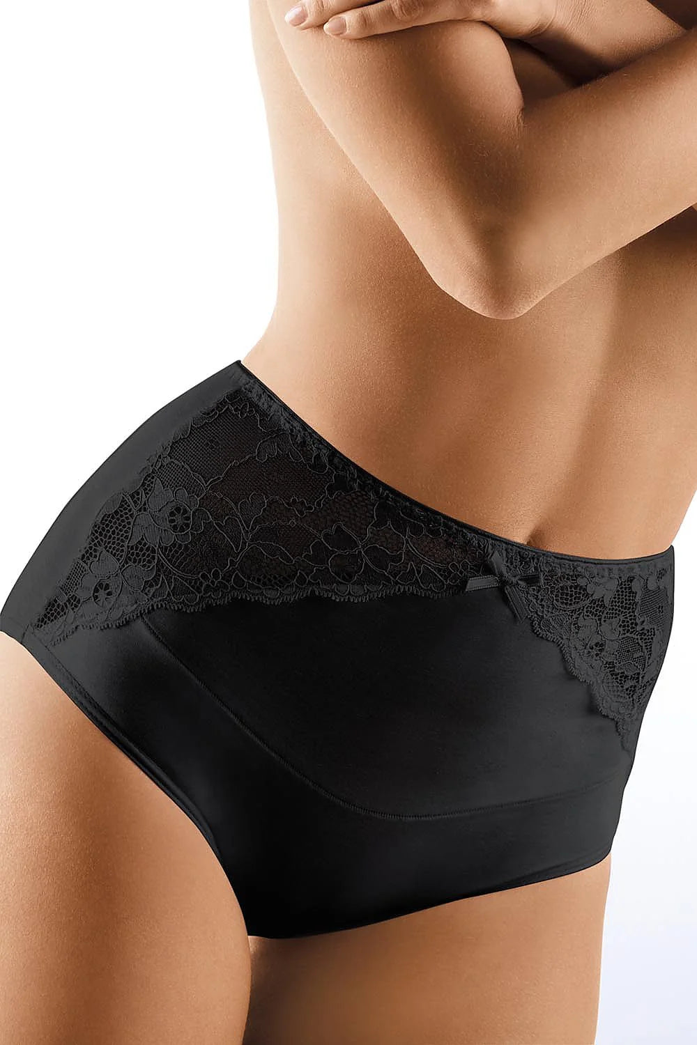 Culotte haute en dentelle noire élégante pour un style raffiné et confort féminin garanti